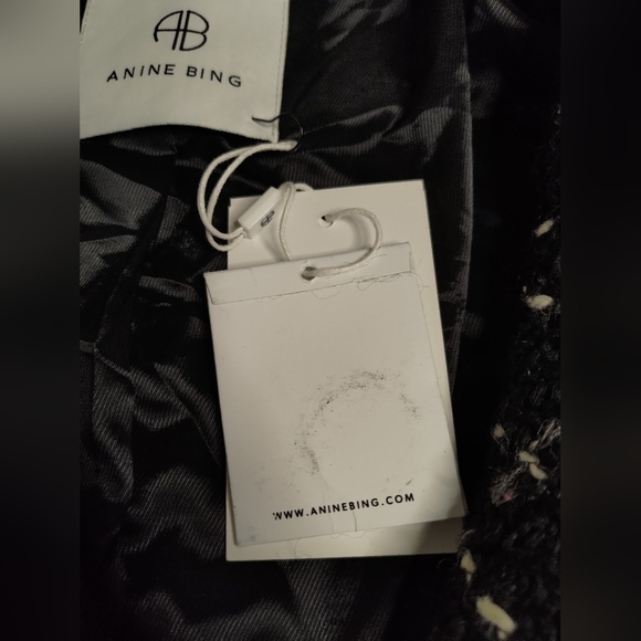 NWT Anine Bing - Norma Coat in Black Plaid - Picture 10 of 12